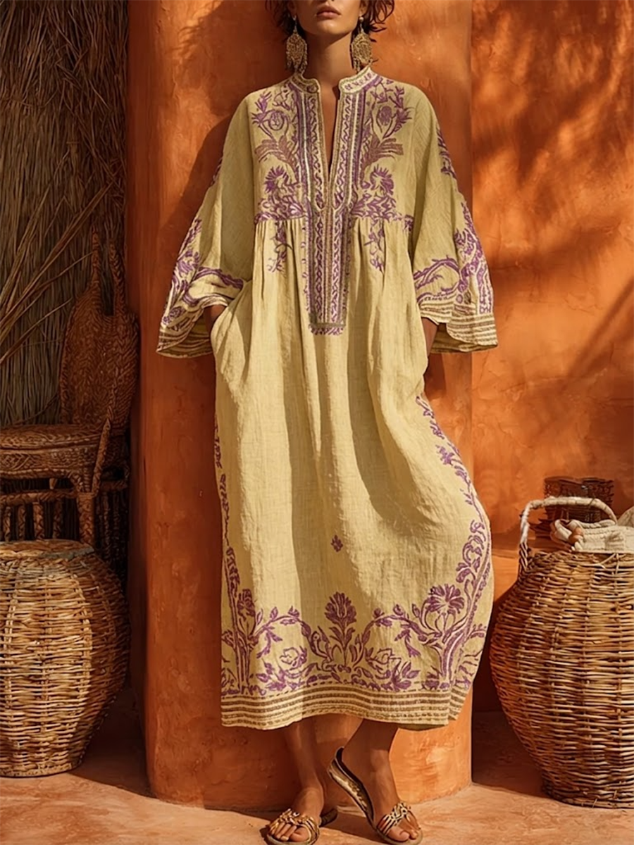 Seline™ | Elegante Mediterrane Maxi Jurk