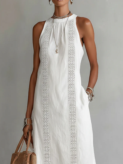 Sanne™ | Elegante Kant Detail Midi Jurk