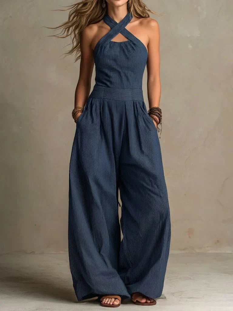 Lara™ | Elegante Jumpsuit Met Kruishals
