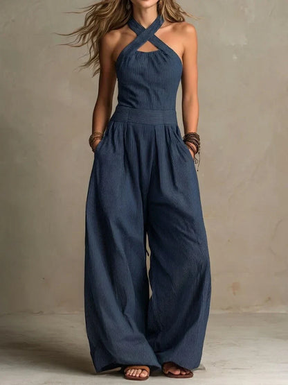 Lara™ | Elegante Jumpsuit Met Kruishals