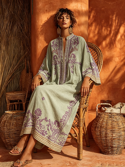 Seline™ | Elegante Mediterrane Maxi Jurk
