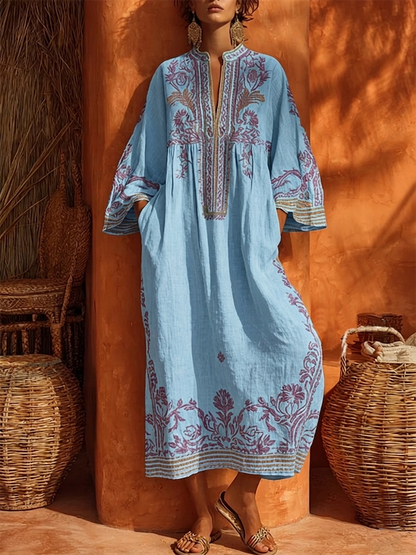 Seline™ | Elegante Mediterrane Maxi Jurk