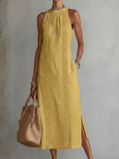 Sanne™ | Elegante Kant Detail Midi Jurk