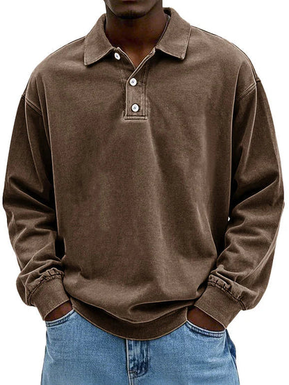 Pieter™ | Stijlvolle Poloshirt met Lange Mouwen