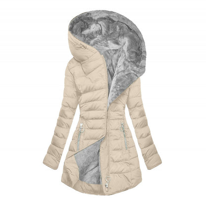 Eline™ | Warme Gewatteerde Winterjas Met Capuchon 7
