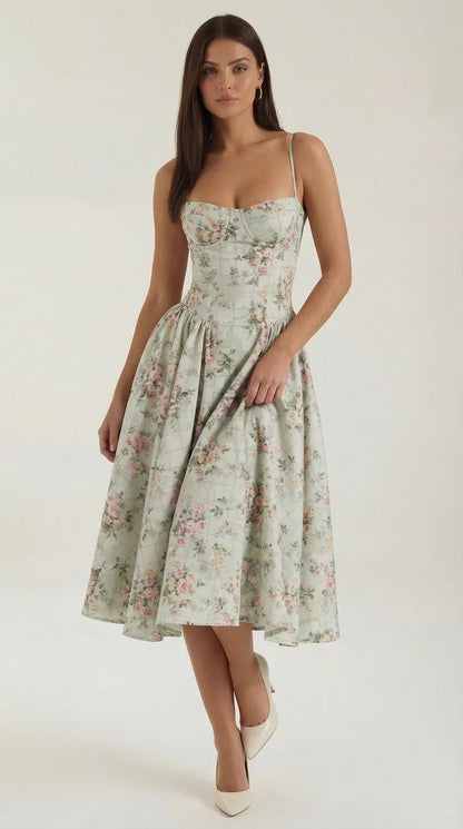 Mila™ | Elegante Midi Jurk Met Bandjes