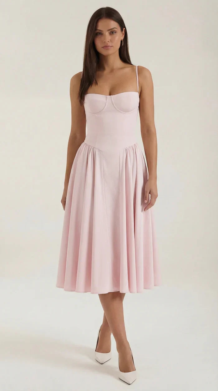 Mila™ | Elegante Midi Jurk Met Bandjes