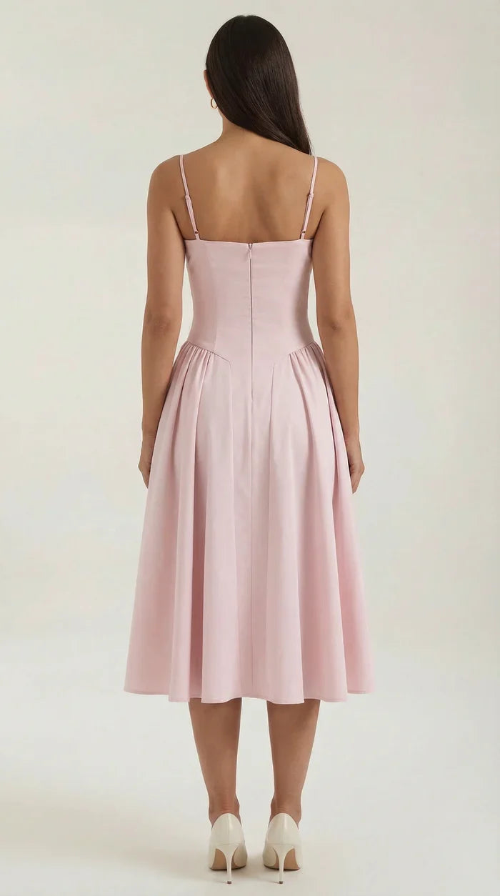 Mila™ | Elegante Midi Jurk Met Bandjes