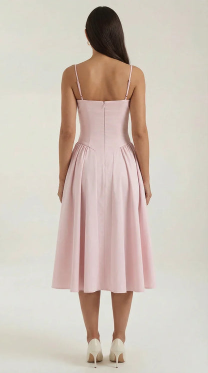 Mila™ | Elegante Midi Jurk Met Bandjes