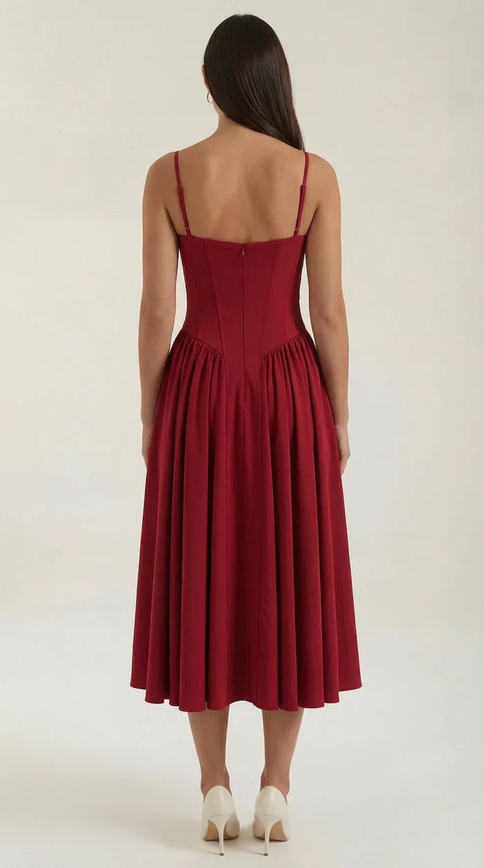 Mila™ | Elegante Midi Jurk Met Bandjes