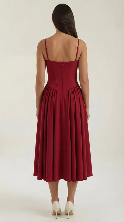 Mila™ | Elegante Midi Jurk Met Bandjes