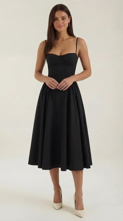 Mila™ | Elegante Midi Jurk Met Bandjes