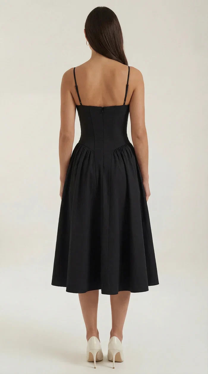 Mila™ | Elegante Midi Jurk Met Bandjes