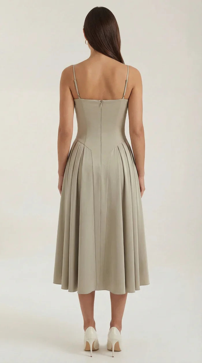 Mila™ | Elegante Midi Jurk Met Bandjes