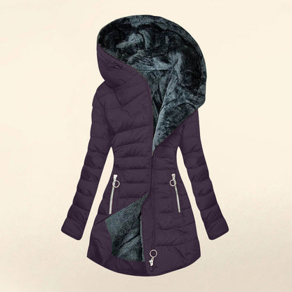 Eline™ | Warme Gewatteerde Winterjas Met Capuchon 9