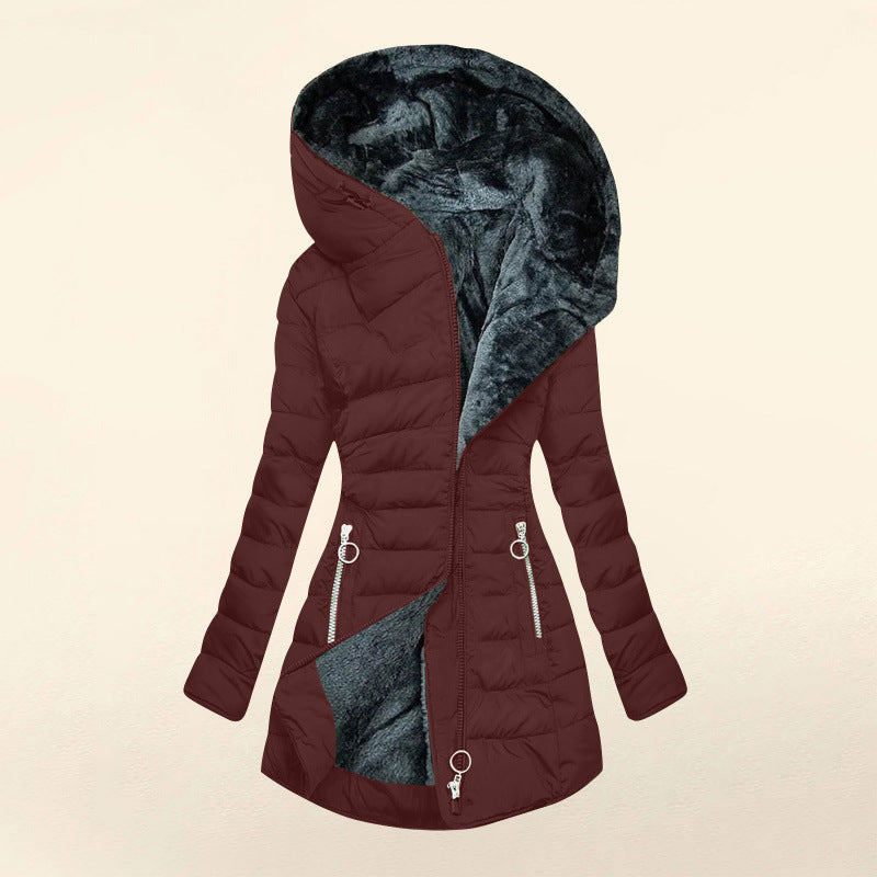Eline™ | Warme Gewatteerde Winterjas Met Capuchon 10