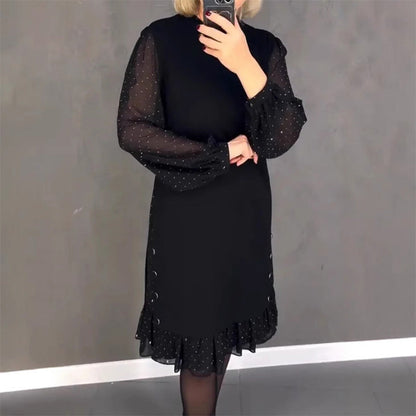Mara™ | Elegante jurk met chiffon mouwen