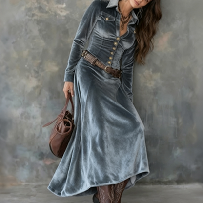 Vena™ | Moderne Flowy Maxi Jurk