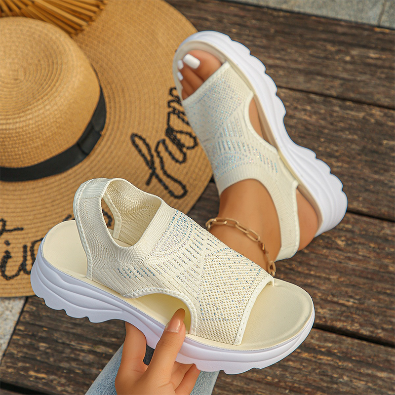 Maris™ | Ademende Plateau Sandalen