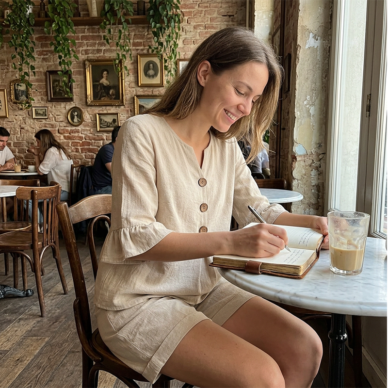 Elvire™ | Casual 2-Delige Set Met Shorts