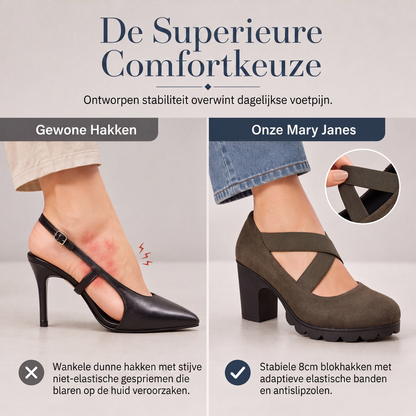 Coralie™ | Orthopedische Mary Jane Schoenen Met Blokhak