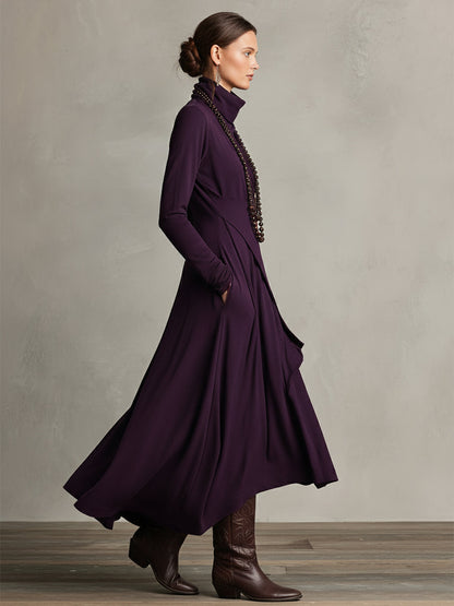 Nori™ | Moderne Flowy Maxi Jurk