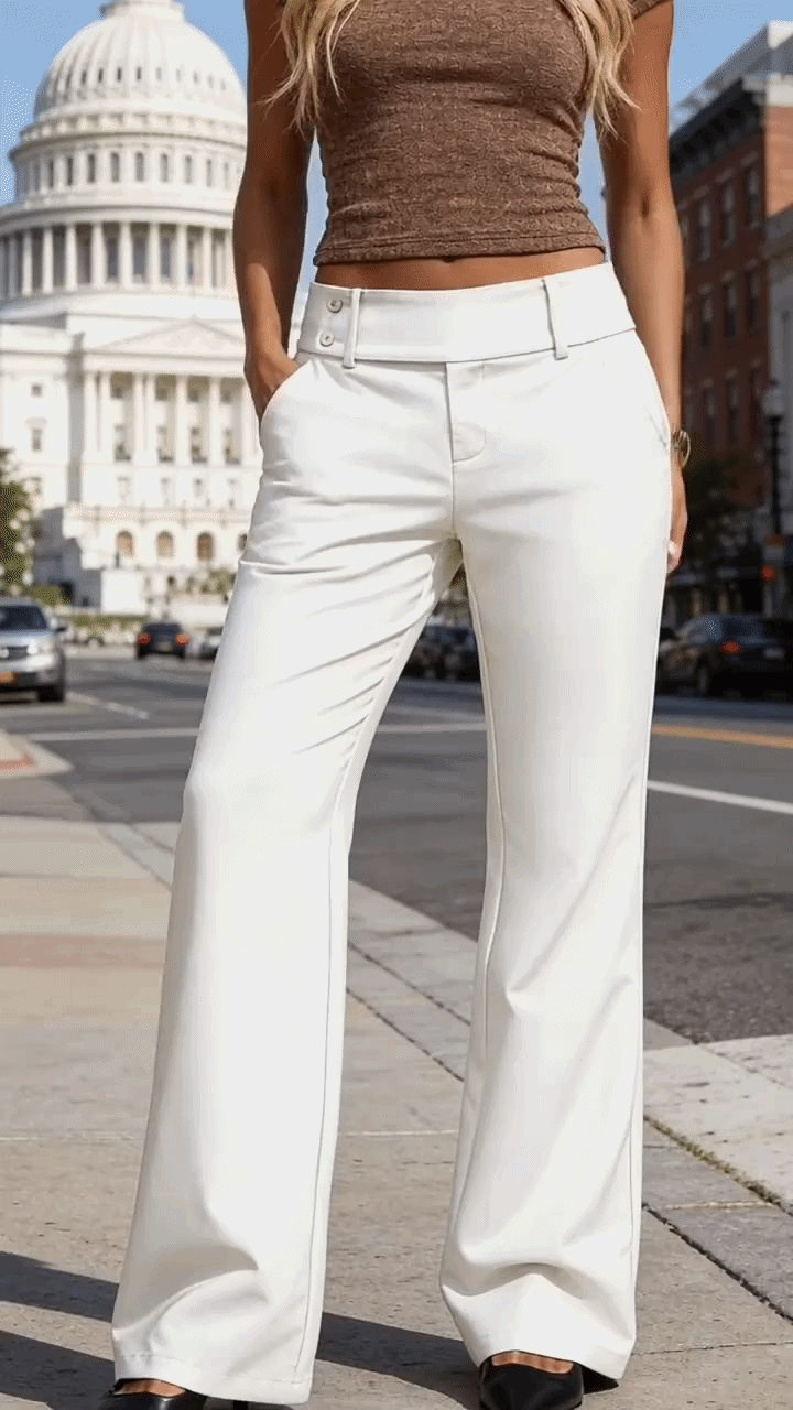 Sanne™ | Elegante Wijde Pijp Broek (copy)