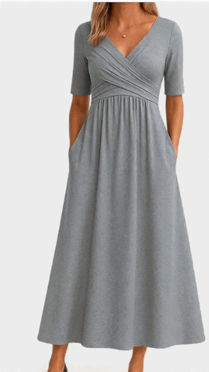 Zeno™ | Elegante Wikkel Maxi Jurk