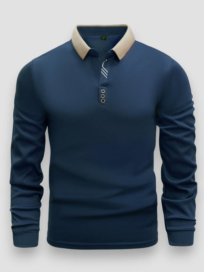 Keno™ | Casual Moderne Polo Met Lange Mouwen