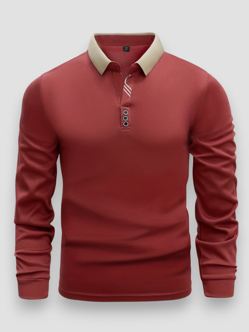 Keno™ | Casual Moderne Polo Met Lange Mouwen