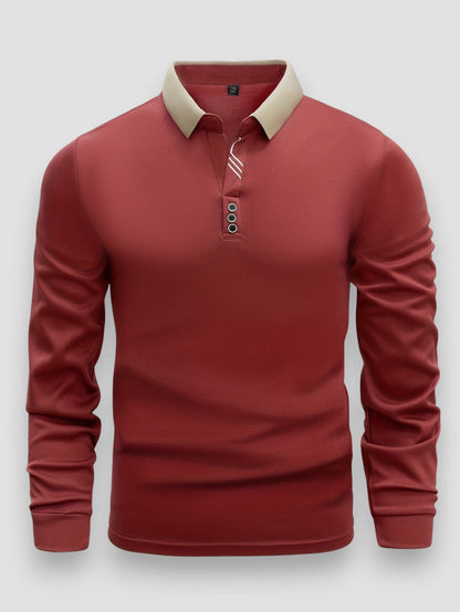 Keno™ | Casual Moderne Polo Met Lange Mouwen