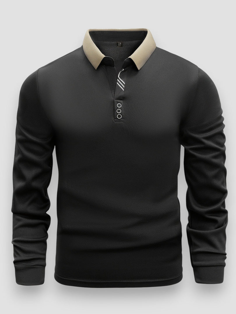 Keno™ | Casual Moderne Polo Met Lange Mouwen