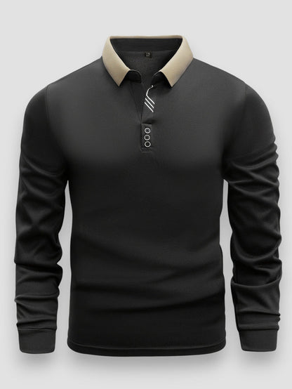 Keno™ | Casual Moderne Polo Met Lange Mouwen
