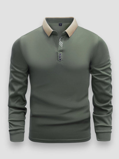 Keno™ | Casual Moderne Polo Met Lange Mouwen