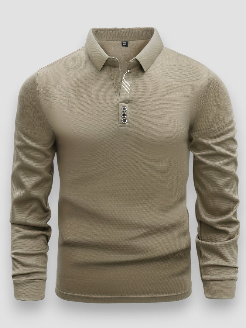Keno™ | Casual Moderne Polo Met Lange Mouwen